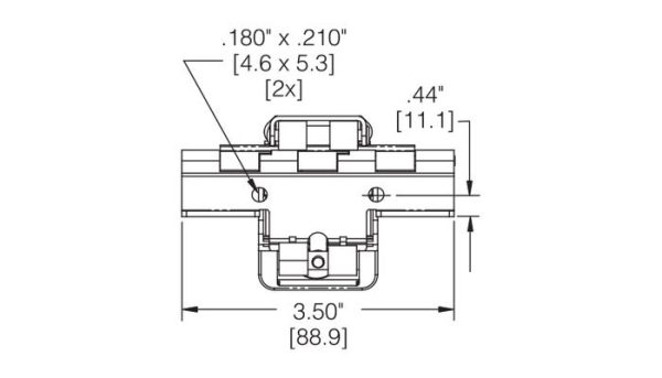 Accuride 1155 Easy Down Horizontal Pocket Door Hardware - Image 2